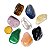 Kit Misto 8 Pedras Roladas Grande 3cm ( Quartzo Azul, Rosa, Verde, Cristal, Ônix, Olho de Tigre, Lepidolita e Citrino ) - Imagem 3