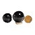01 Esfera Obsidiana Negra Natural 2 a 3 cm 20 a 60g Tipo A - Imagem 2