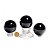 01 Esfera Obsidiana Negra Natural 5 a 6 cm 150 a 250g Tipo A - Imagem 2