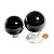 01 Esfera Obsidiana Negra Natural 7 a 8 cm 480 a 600g Tipo A - Imagem 3