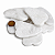 01 Massageador Gua Sha Quartzo Leitoso Pedra Natural 50g 70mm - Imagem 3