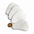 01 Massageador Gua Sha Quartzo Leitoso Pedra Natural 50g 70mm - Imagem 4