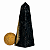 Obelisco Onix Preto Pedra Natural 6 a 8 cm 40 a 80g Tipo B - Imagem 2