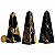 Obelisco Onix Preto Pedra Natural 8 a 10 cm 70 a 140g Tipo B - Imagem 4