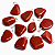 Colar Pedra Quartzo Vermelho Pedrinha Rolado Pino Prateado - Imagem 3