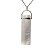 01 Pingente Nlux Canudo Selenita Bruto Mineral Natural Prata 950 - Imagem 2