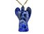 01 Pingente Nlux Anjo Sodalita Azul Natural Com Pino Prata 950 - Imagem 1