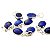 01 Pingente Nlux Cabochão Oval Lapis Lazuli Pequeno Montagem Prata 950 - Imagem 2