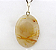 01 Pingente Nlux Cabochão Oval Cristal Com Rutilo Prata 950 - Imagem 1