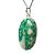 01 Pingente Nlux Cabochão Oval Jade Verde de MG Pino Prata 950 - Imagem 3