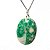 01 Pingente Nlux Cabochão Oval Jade Verde de MG Pino Prata 950 - Imagem 1