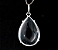 01 Pingente Nlux Gota Lisa Cristal Montagem Garra Prata 950 - Imagem 1