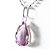 01 Pingente Nlux Gota Facetado Ametista Extra Natural Garra Prata 950 - Imagem 2