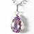 01 Pingente Nlux Gota Facetado Ametista Extra Natural Garra Prata 950 - Imagem 1