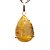 01 Pingente Nlux Gota Cristal com Rutilo Prata 950 Garra - Imagem 1