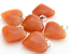 01 Pingente Nlux Coração Quartzo Tangerina Natural Castoação Prata 950 - Imagem 2