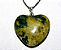 01 Pingente Nlux Coração Jadeita Verde Montagem Pino Prata 950 - Imagem 1