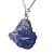 01 Pingente Nlux Pedrinha Bruto Safira Azul Pino Prata 950 - Imagem 3