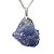 01 Pingente Nlux Pedrinha Bruto Safira Azul Pino Prata 950 - Imagem 2