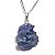 01 Pingente Nlux Pedrinha Bruto Safira Azul Pino Prata 950 - Imagem 1