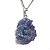 01 Pingente Nlux Pedrinha Bruto Safira Azul Pino Prata 950 - Imagem 4