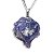 01 Pingente Nlux Pedrinha Bruto Safira Azul Pino Prata 950 - Imagem 6