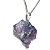 01 Pingente Nlux Pedrinha Bruto Safira Azul Pino Prata 950 - Imagem 5
