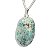 01 Pingente Nlux Pedrinha Amazonita Paraiba Rolado Pino Prata 950 - Imagem 4