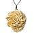 01 Pingente Nlux Rosa do Deserto Natural Montagem Pino Prata 950 - Imagem 3