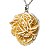 01 Pingente Nlux Rosa do Deserto Natural Montagem Pino Prata 950 - Imagem 1