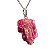 01 Pingente Nlux Turmalina Rosa Bruto Natural Pino Prata 950 - Imagem 2