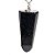 01 Pingente Nlux Pontinha Quartzo Preto 47mm Montagem Prata 950 - Imagem 1