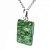01 Pingente Nlux Retangulo Jadeita Verde Prata 950 Pino - Imagem 2