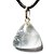 01 Pingente Nlux Trillion Pedra Topázio Azul Montagem Pino Prata 950 - Imagem 1