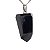 01 Pingente Nlux Masculino Pontinha Obsidiana Negra Montagem Prata 950 - Imagem 2
