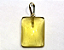 01 Pingente Nlux Retângulo Cabochão Oval Citrino Natural Castoação Prata 950 - Imagem 1