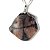01 Pingente Nlux Chapa Pedra da Cruz ou Quiastorita 25 a 30mm Prata 950 - Imagem 2
