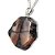 01 Pingente Nlux Chapa Pedra da Cruz ou Quiastorita 25 a 30mm Prata 950 - Imagem 1