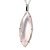 01 Pingente Nlux Navete Facetado Gigante Quartzo Rosa Garra Prata 950 - Imagem 3