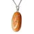 01 Pingente Nlux Pedrinha Calcita Laranja Natural Pino Prata 950 - Imagem 2