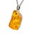 01 Pingente Nlux Pedrinha Ambar Natural Montagem Pino e Presilha Prata 950 - Imagem 3