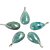 01 Pingente Nlux Gota Aventurina Verde Natural Montagem Pino Prata 950 - Imagem 3