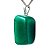 01 Pingente Nlux Pedrinha Quartzo Verde Montagem Pino Prata 950 - Imagem 1