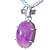 01 Pingente Nlux Cabochão Oval Ametista Garra Prata 950 - Imagem 2