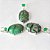 01 Pingente Nlux Cabochão Oval Esmeralda e Jade Garra em Prata 950 - Imagem 3