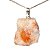 01 Pingente Nlux Chapa Pedra Do Sol Goldstone Bruto Natural Pino Prata 950 - Imagem 4