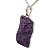 01 Pingente Nlux Pedrinha Bruto Purpurita Natural Montagem Pino Prata 950 - Imagem 3