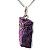 01 Pingente Nlux Pedrinha Bruto Purpurita Natural Montagem Pino Prata 950 - Imagem 5