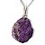 01 Pingente Nlux Pedrinha Bruto Purpurita Natural Montagem Pino Prata 950 - Imagem 4