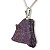 01 Pingente Nlux Pedrinha Bruto Purpurita Natural Montagem Pino Prata 950 - Imagem 6